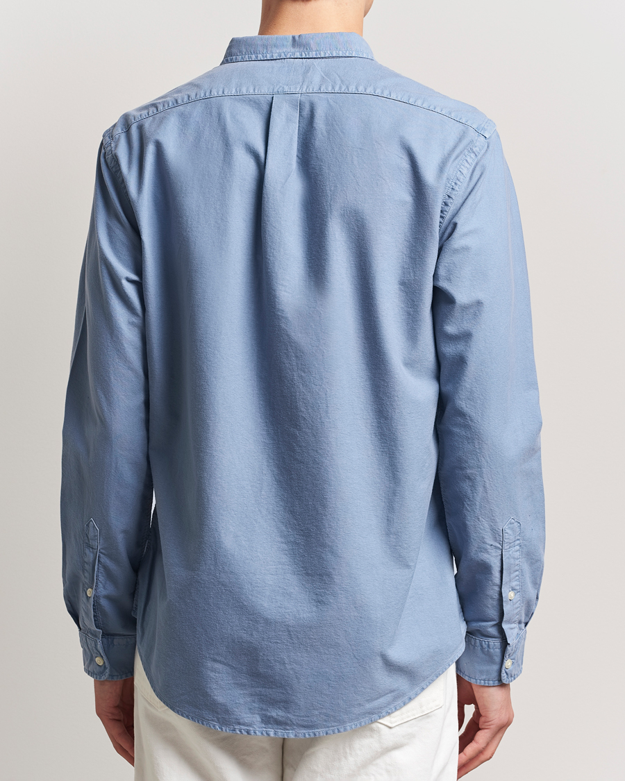 Hombres | Camisas | Polo Ralph Lauren | Slim Fit Garment Dyed Oxford Shirt Channel Blue