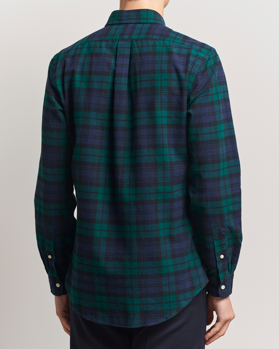 Hombres | Camisas | Polo Ralph Lauren | Custom Fit Checked Oxford Shirt Navy/Green Multi