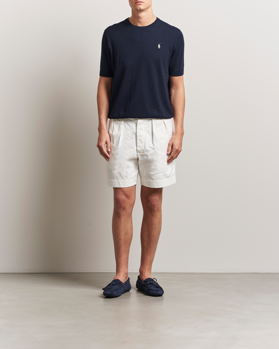 Hombres | Camisetas | Polo Ralph Lauren | Knitted Short Sleeve T-Shirt Hunter Navy