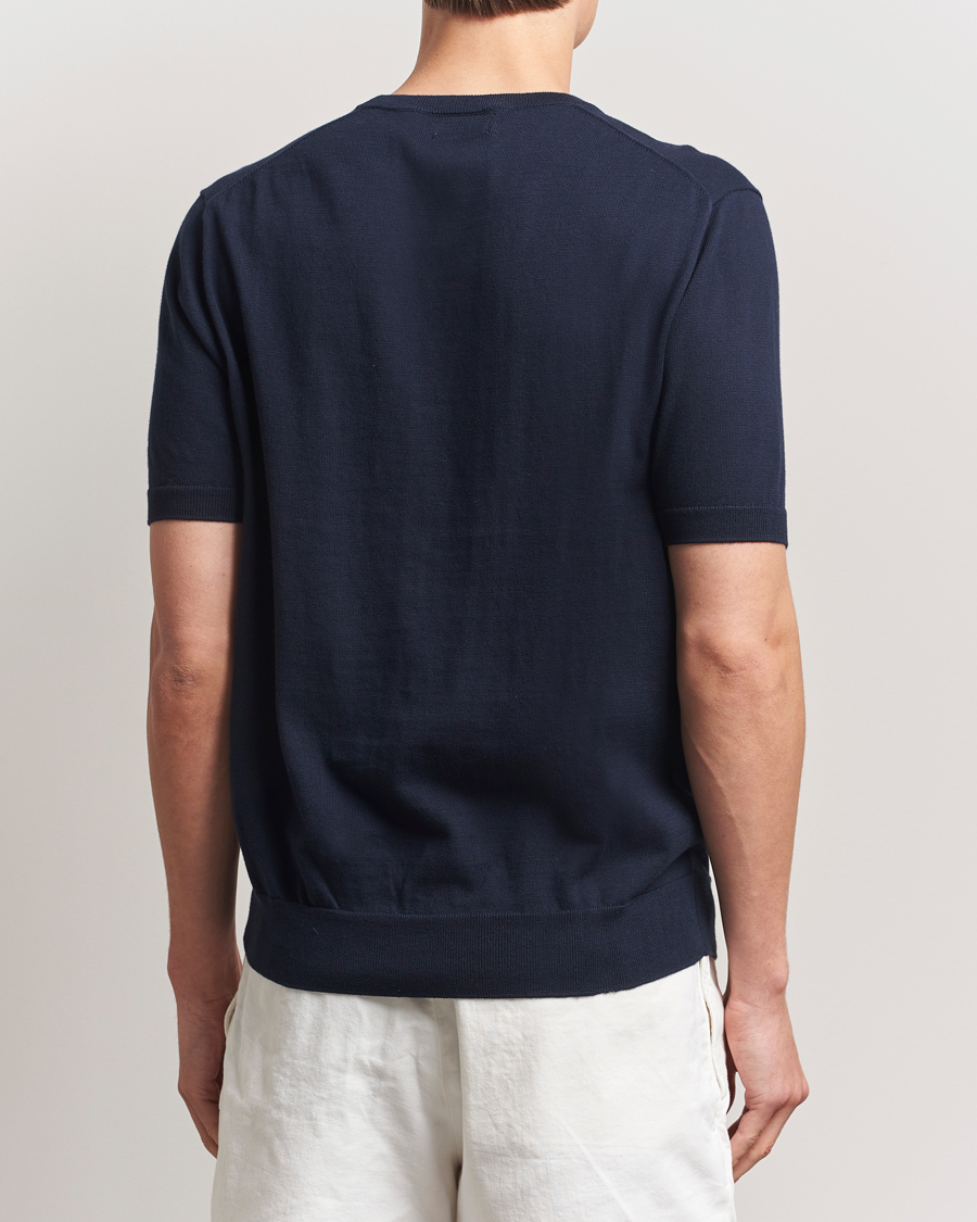 Hombres | Camisetas | Polo Ralph Lauren | Knitted Short Sleeve T-Shirt Hunter Navy