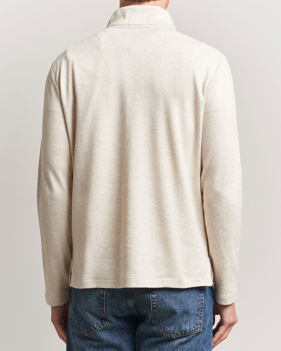 Hombres | Jerséis y prendas de punto | Polo Ralph Lauren | Cotton/Nylon Half Zip Chalk Heather