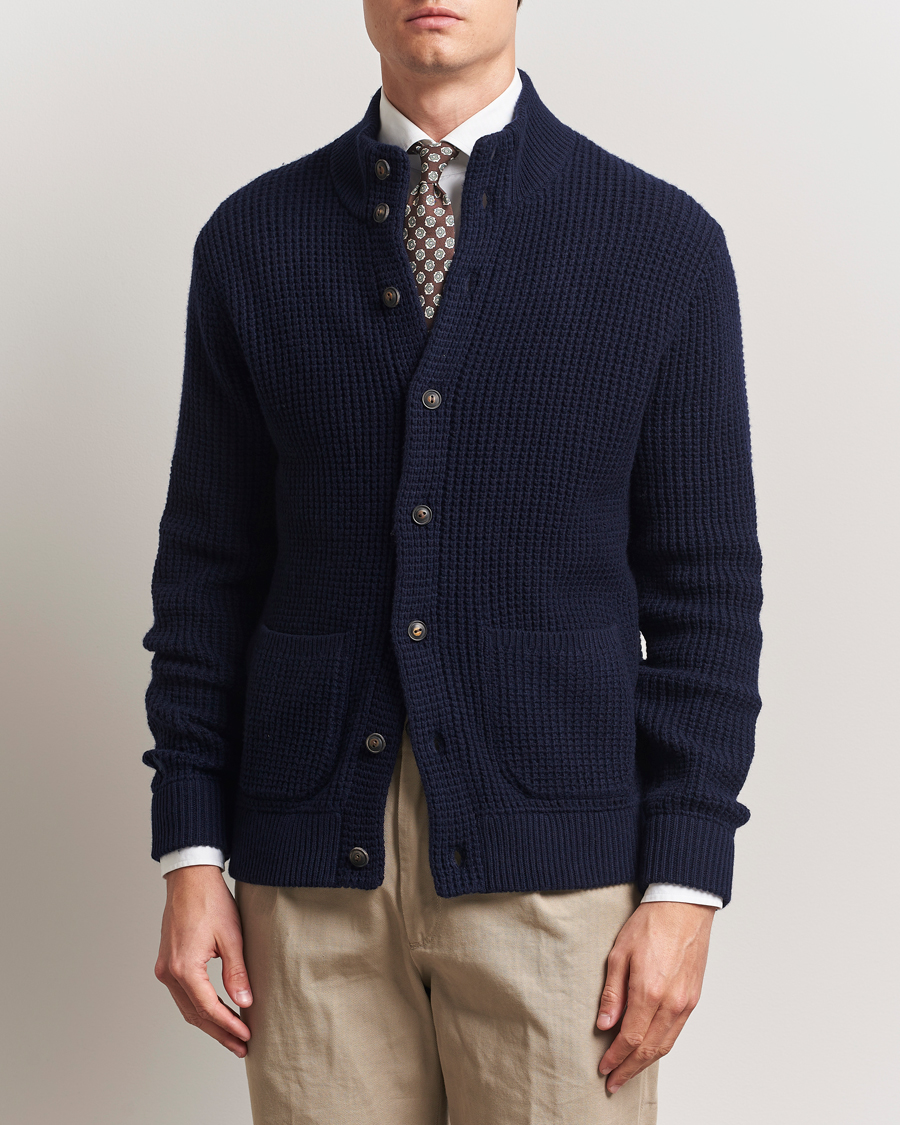 Hombres | Jerséis y prendas de punto | Polo Ralph Lauren | Cotton/Wool Button Cardigan Hunter Navy