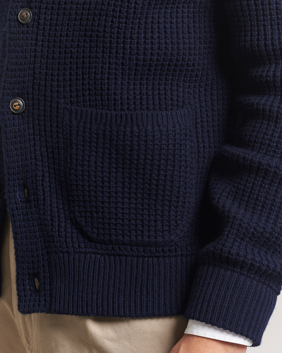 Hombres | Jerséis y prendas de punto | Polo Ralph Lauren | Cotton/Wool Button Cardigan Hunter Navy