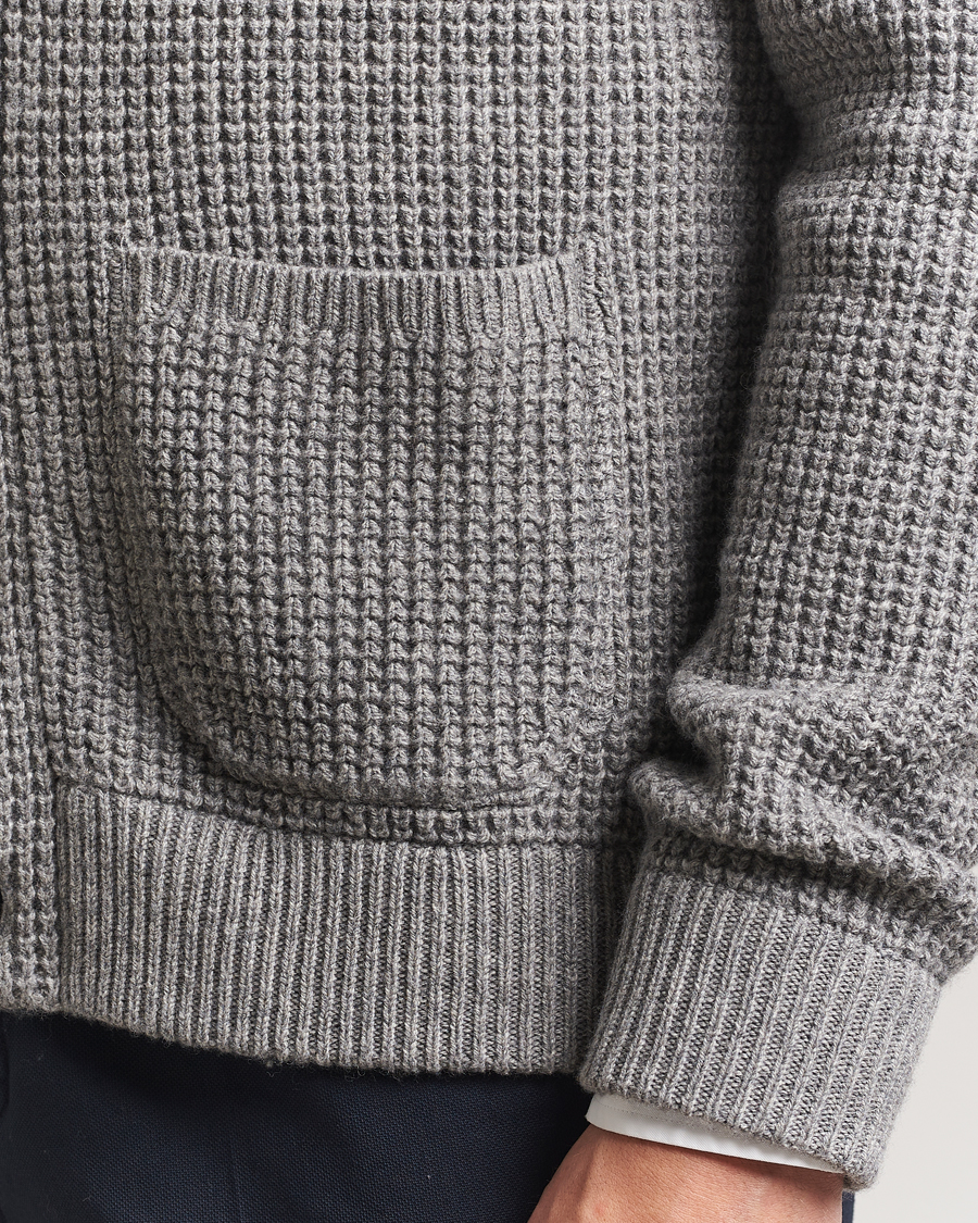 Hombres | Jerséis y prendas de punto | Polo Ralph Lauren | Cotton/Wool Button Cardigan Fawn Grey Heather