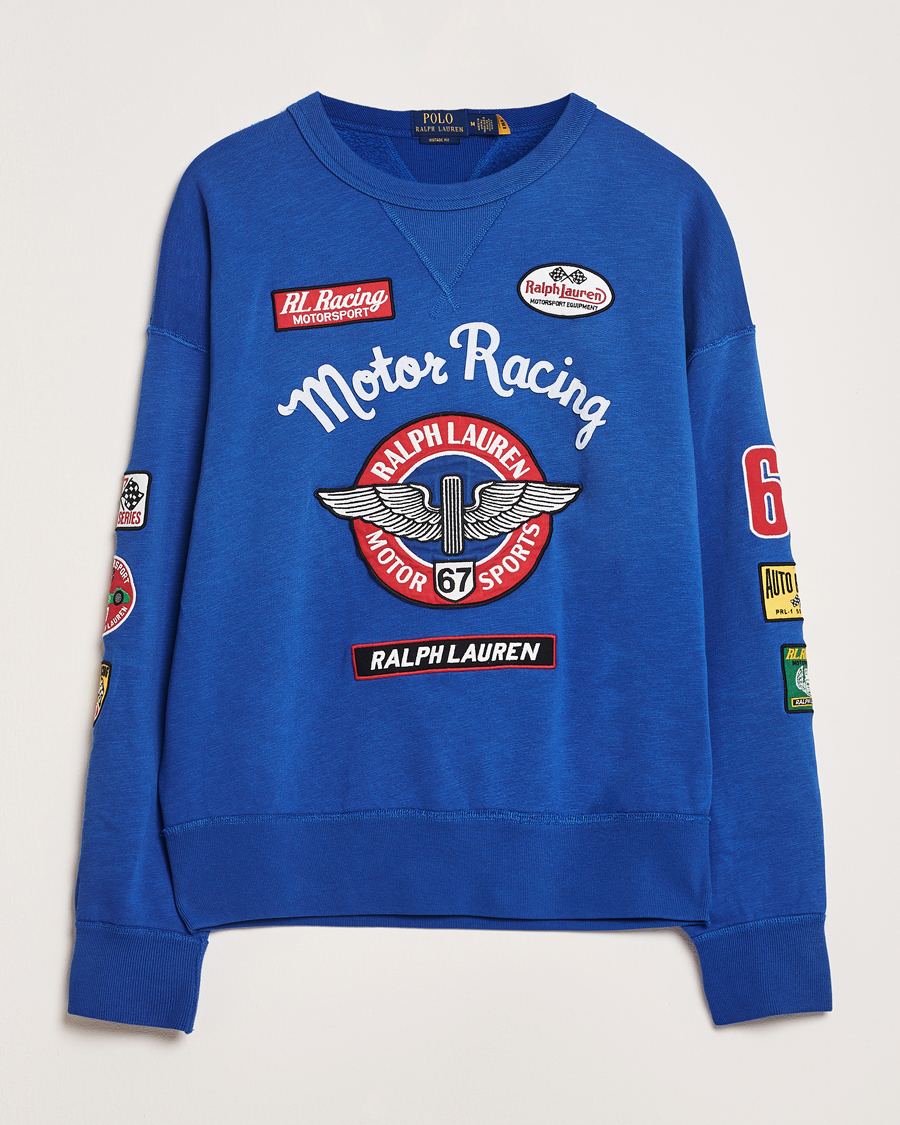 Hombres | Jerséis y prendas de punto | Polo Ralph Lauren | Vintage Fleece Motor Racing Sweatshirt Heritage Blue