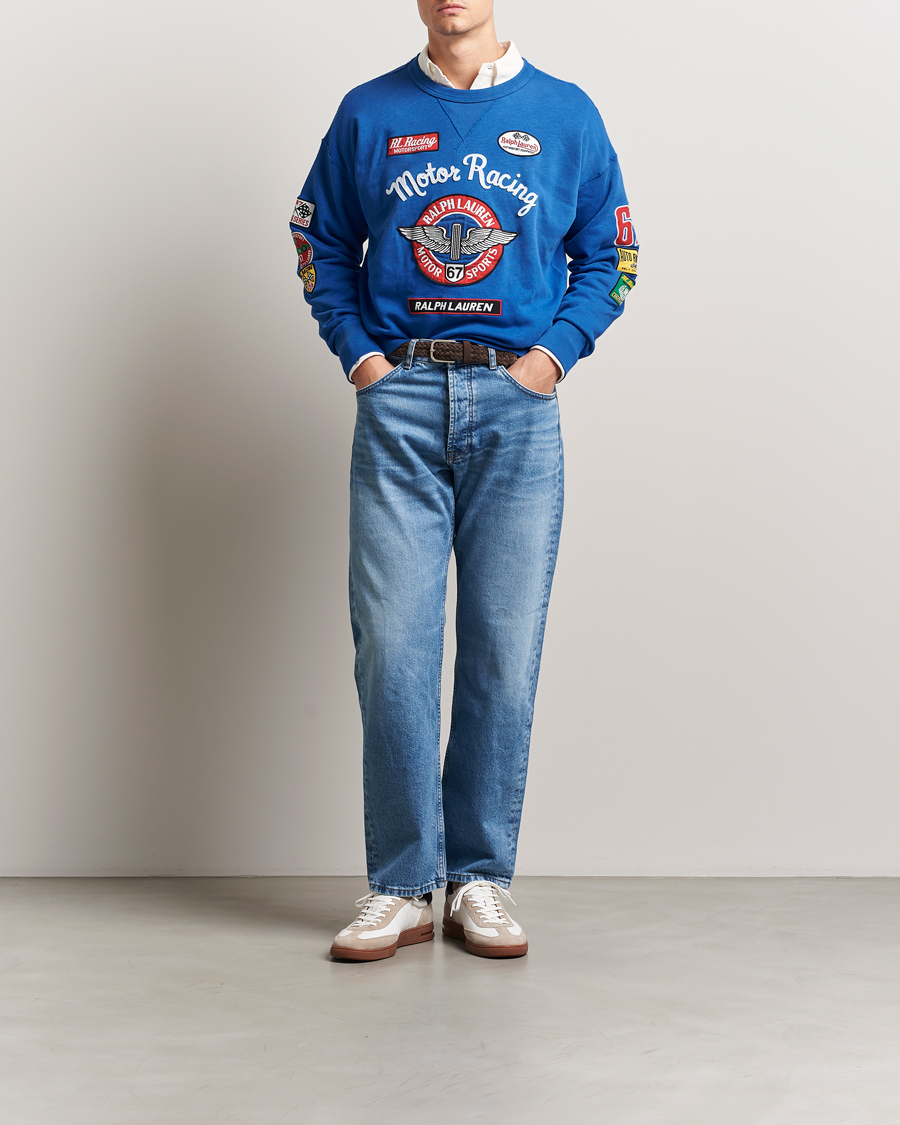 Hombres | Jerséis y prendas de punto | Polo Ralph Lauren | Vintage Fleece Motor Racing Sweatshirt Heritage Blue