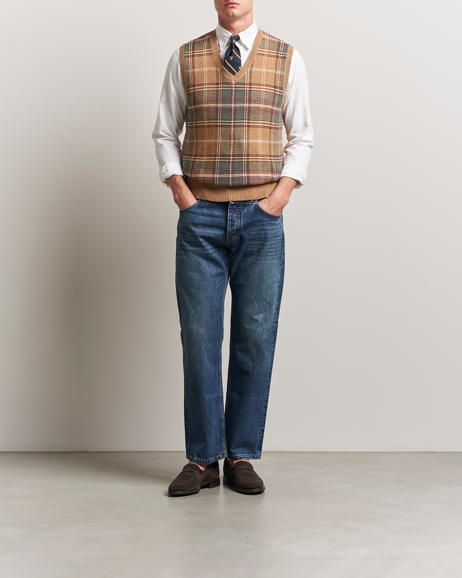 Hombres | Jerséis y prendas de punto | Polo Ralph Lauren | Wool/Cotton Vest Tan Combo