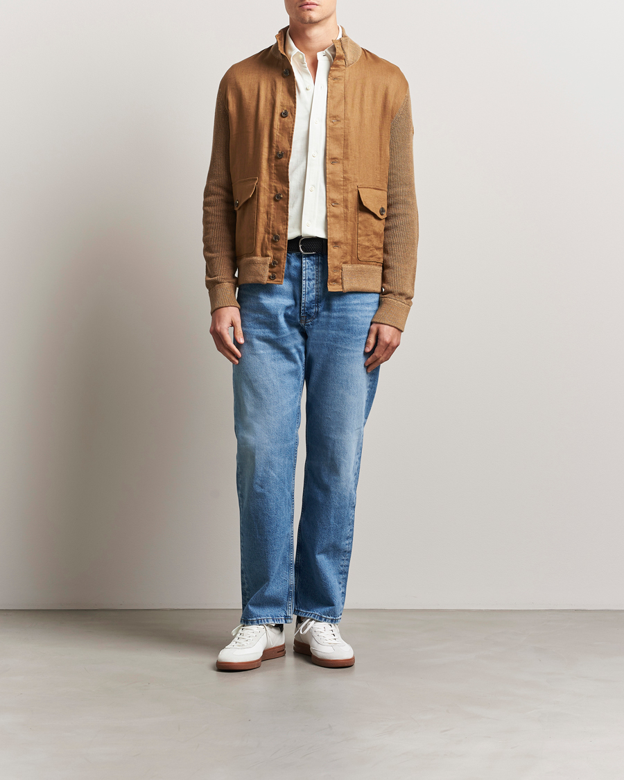 Hombres | Jerséis y prendas de punto | Polo Ralph Lauren | Linen Skeet Jacket Brown Linen Combo
