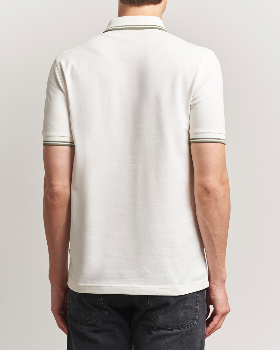 Hombres | Polos | Fred Perry | Twin Tipped Polo Shirt Light Ecru