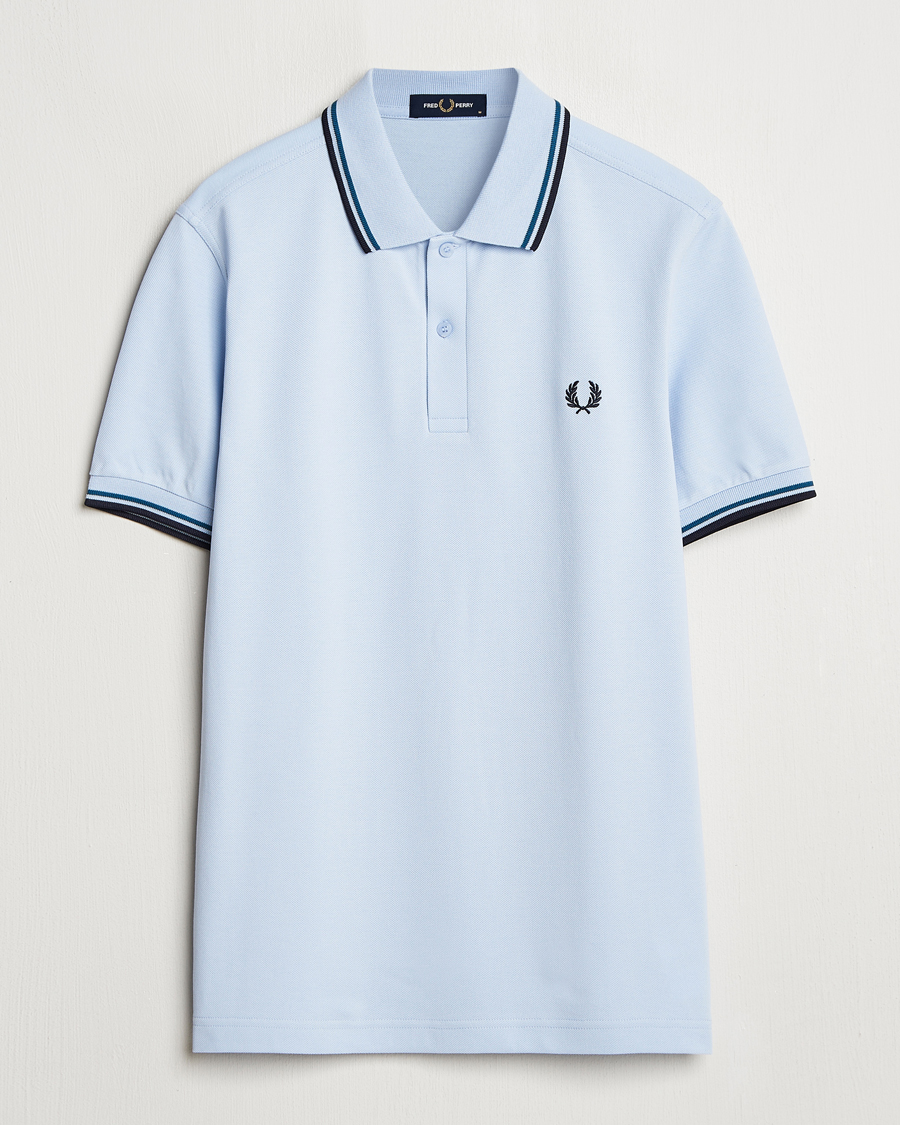 Hombres | Polos | Fred Perry | Twin Tipped Polo Shirt Light Smoke