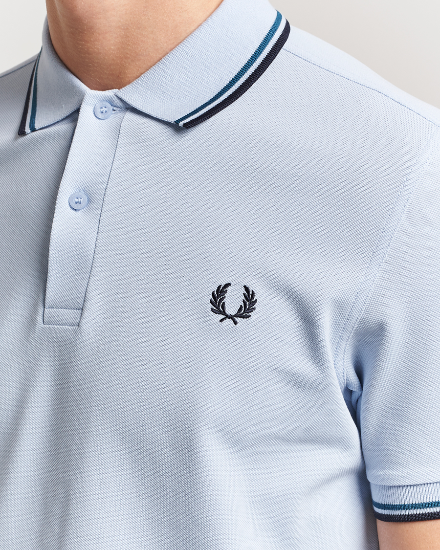 Hombres | Polos | Fred Perry | Twin Tipped Polo Shirt Light Smoke