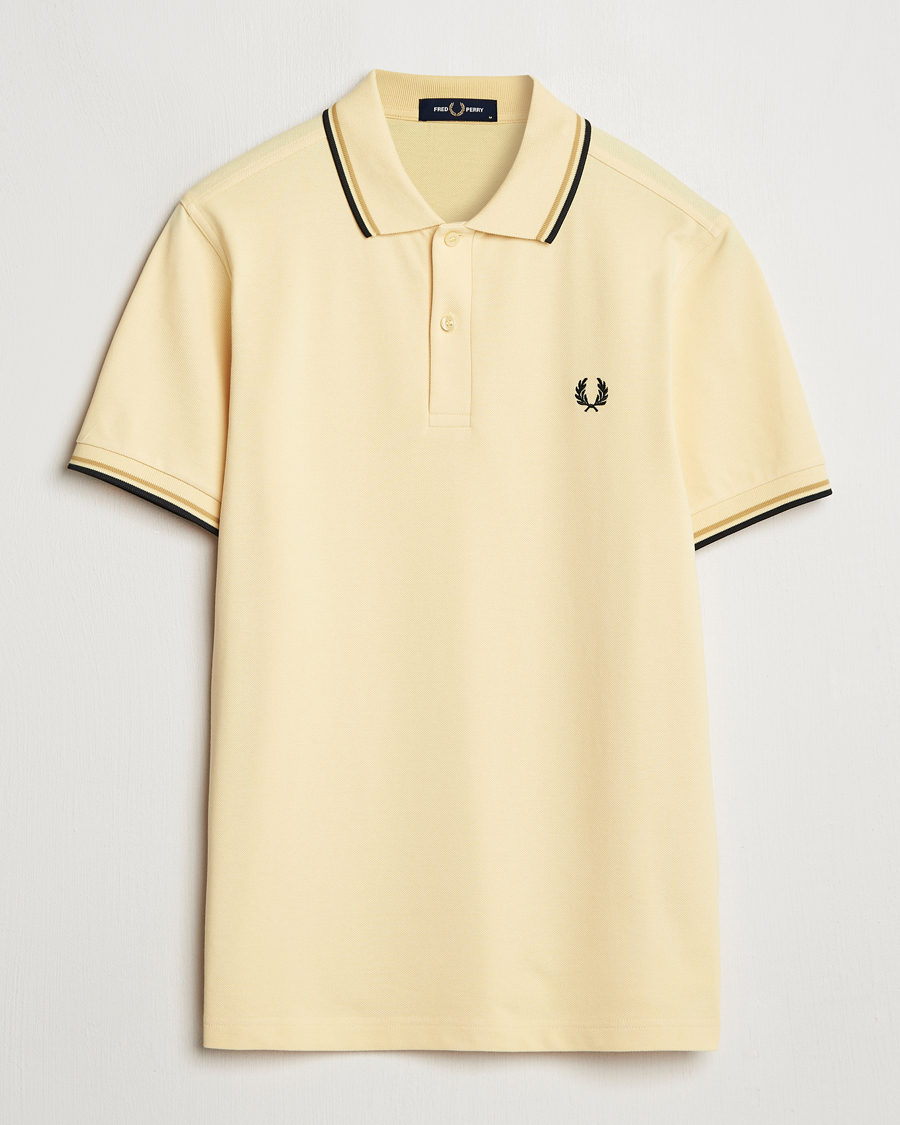 Hombres | Polos | Fred Perry | Twin Tipped Polo Shirt Yellow