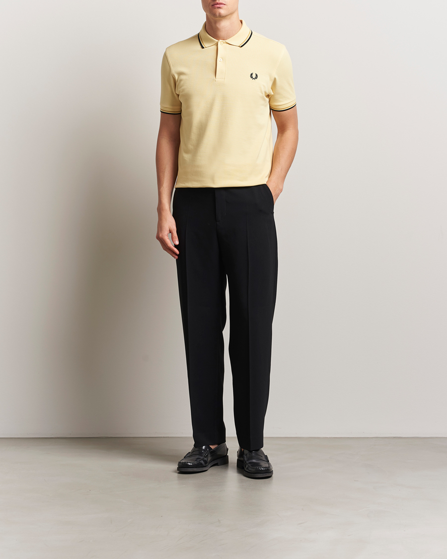 Hombres | Polos | Fred Perry | Twin Tipped Polo Shirt Yellow