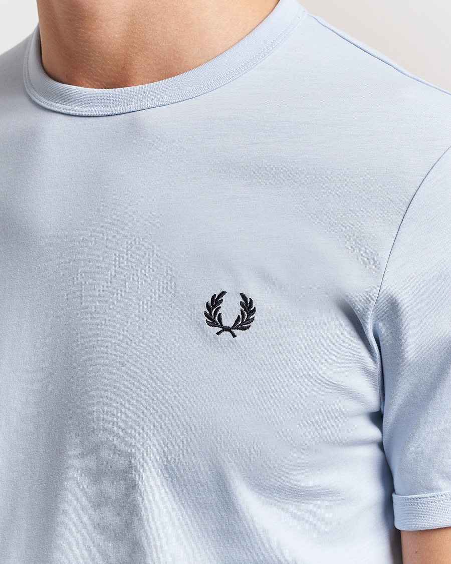 Hombres | Camisetas | Fred Perry | Ringer T-Shirt Light Smoke