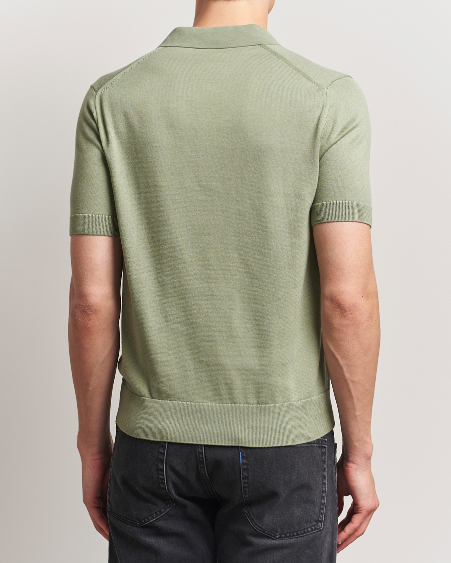 Hombres | Polos | Fred Perry | Cotton Knitted Polo Olive Mint