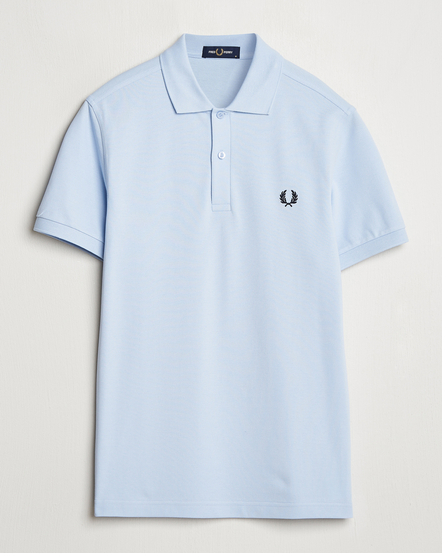 Hombres | Polos | Fred Perry | Plain Polo Shirt Light Smoke