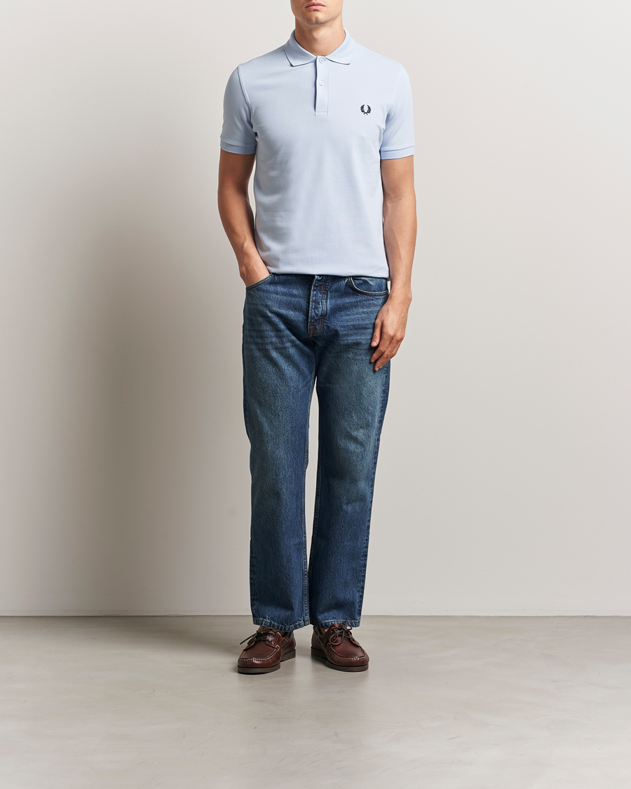 Hombres | Polos | Fred Perry | Plain Polo Shirt Light Smoke