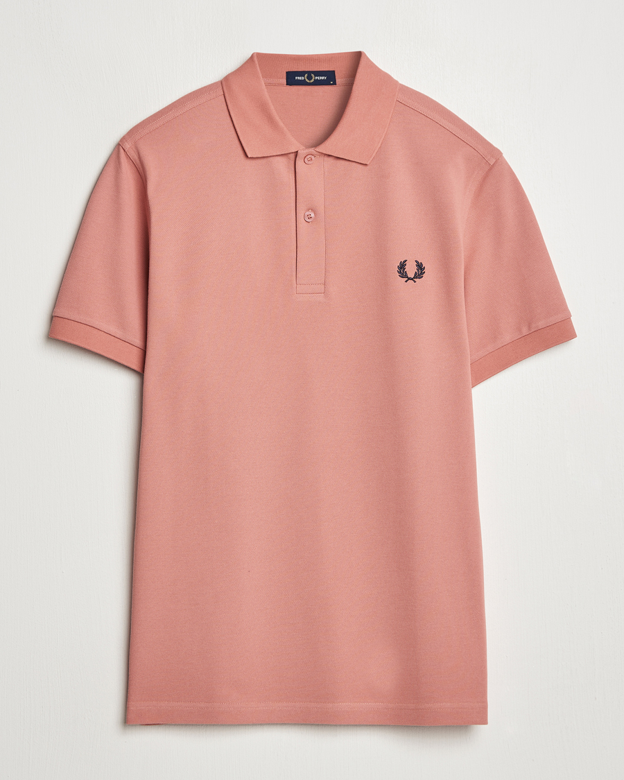 Hombres | Polos | Fred Perry | Plain Polo Shirt PInk