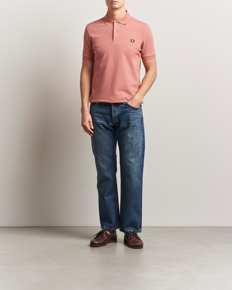Hombres | Polos | Fred Perry | Plain Polo Shirt PInk