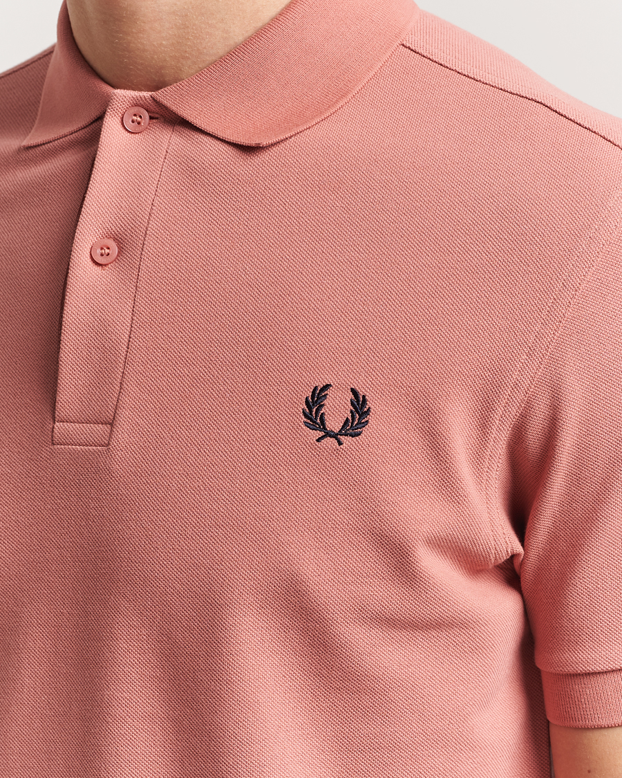 Hombres | Polos | Fred Perry | Plain Polo Shirt PInk
