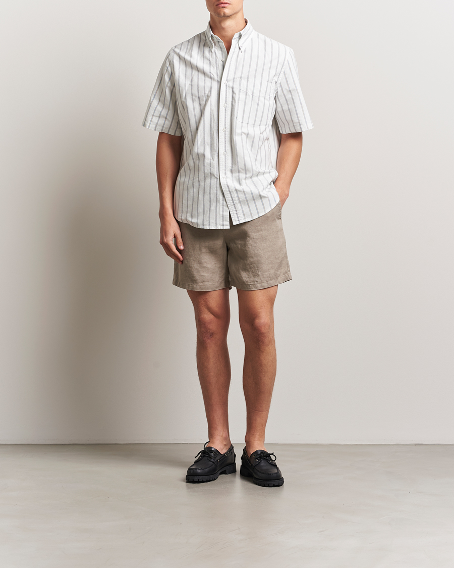 Hombres | Pantalones cortos | Samsøe Samsøe | Jabari Linen Drawstring Shorts Greige