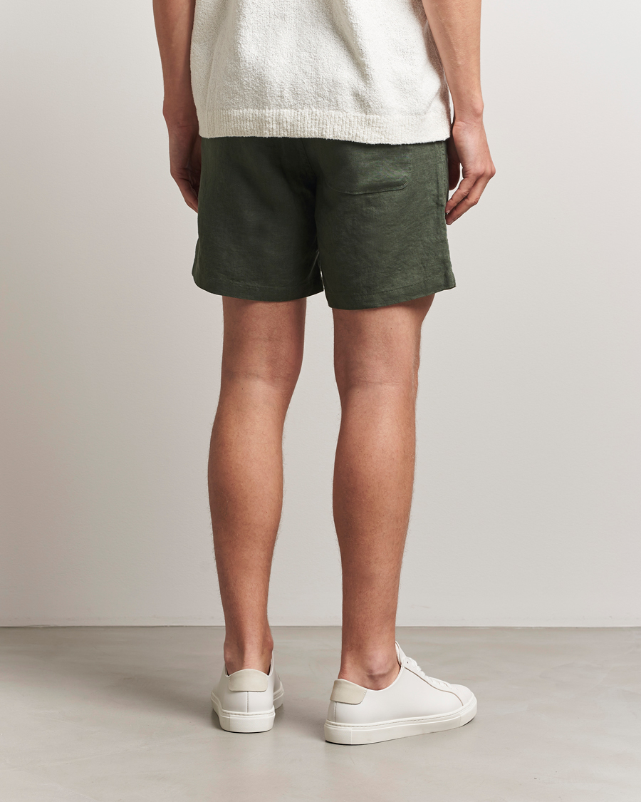 Hombres | Pantalones cortos | Samsøe Samsøe | Jabari Linen Drawstring Shorts Climbing Ivy