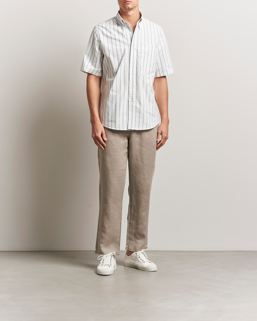 Hombres | Pantalones | Samsøe Samsøe | Jabari Linen Drawstring Trousers Greige