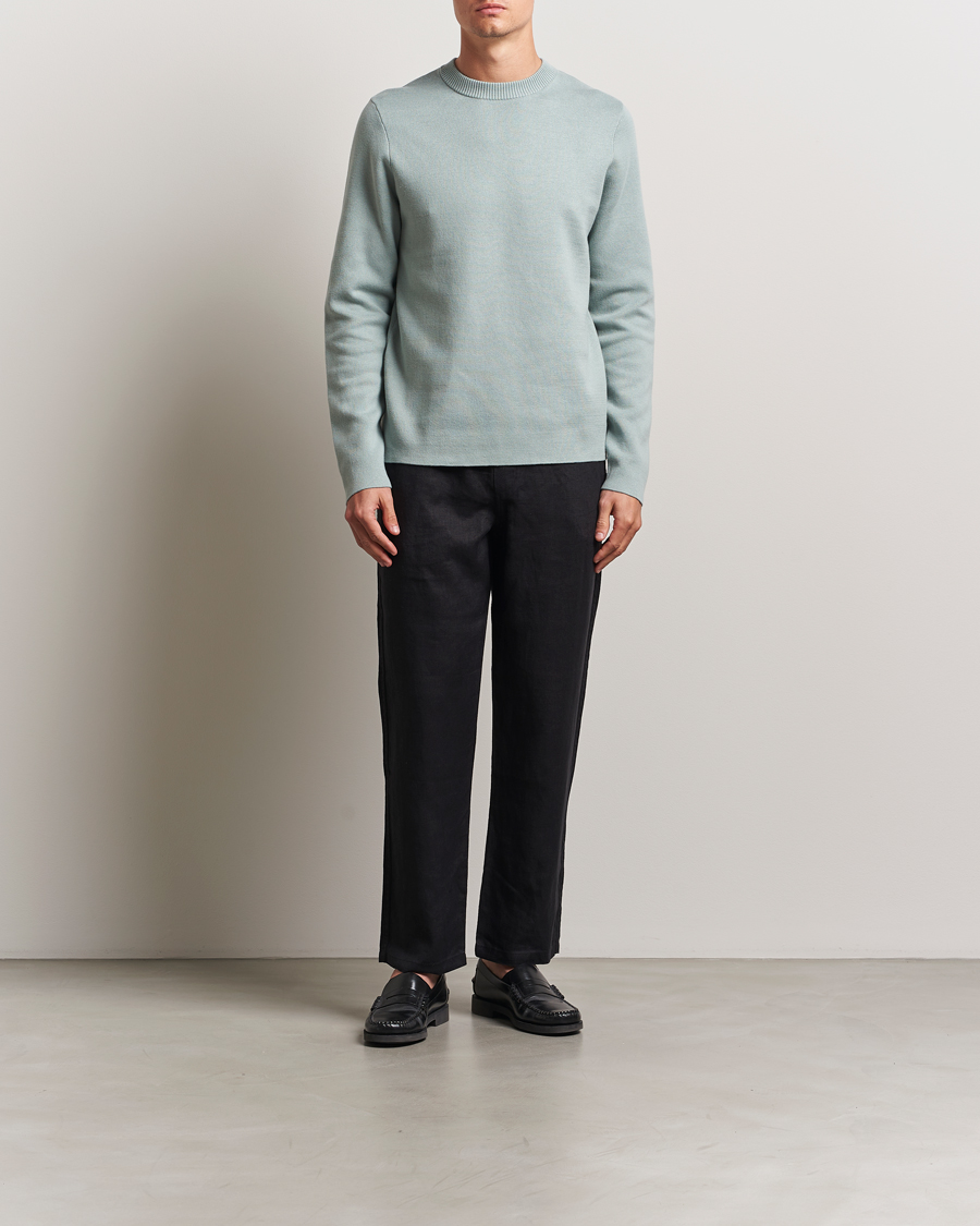 Hombres | Jerséis y prendas de punto | Samsøe Samsøe | Niklas Crew Neck Sweater Abyss Green