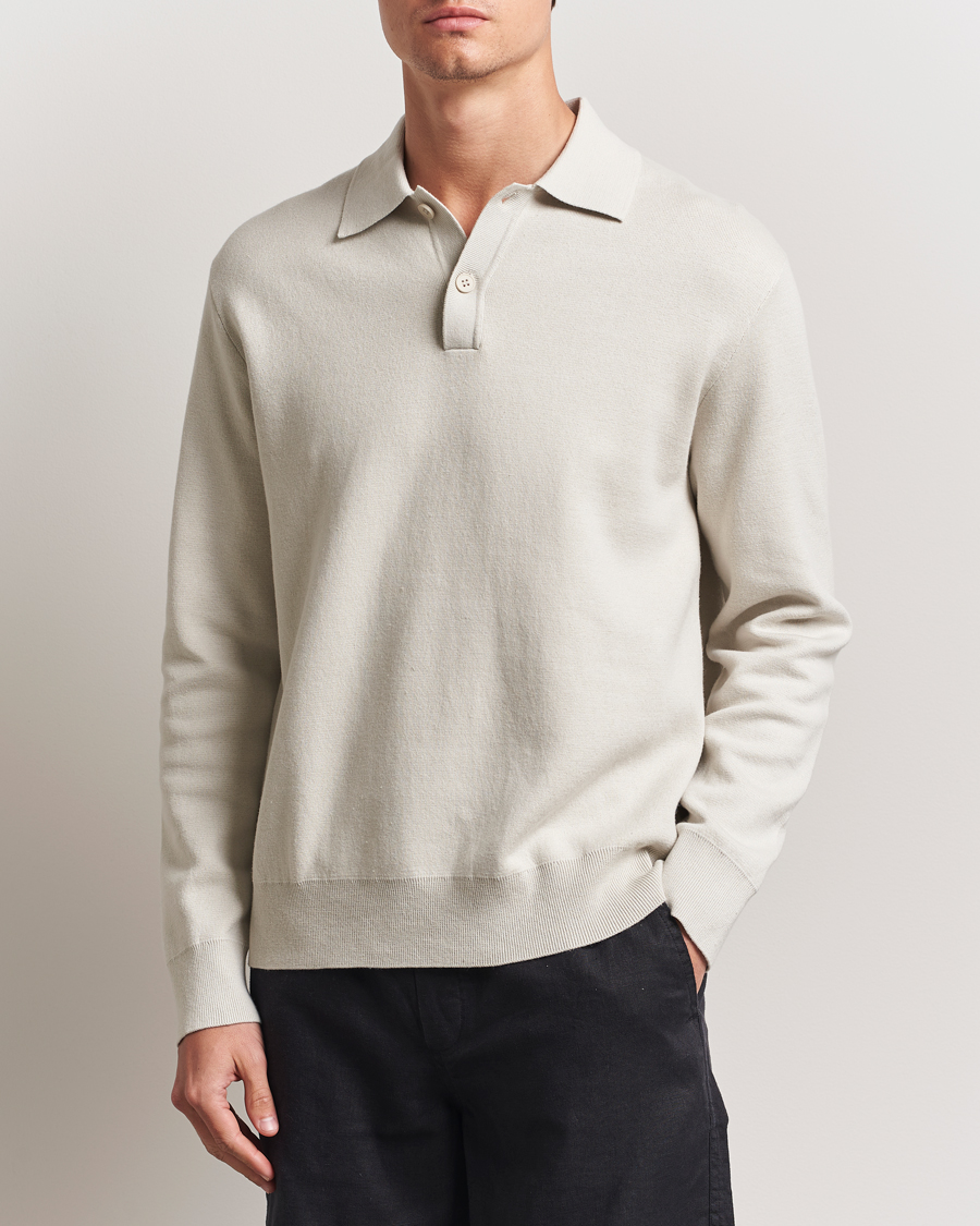 Hombres | Jerséis y prendas de punto | Samsøe Samsøe | Nino Knitted Polo Moonstruck