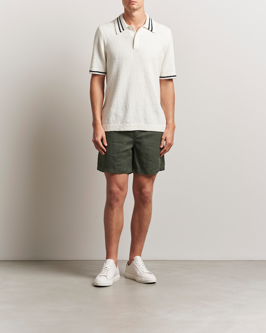 Hombres | Polos | Samsøe Samsøe | Pedro Tipped Knitted Polo Clear Cream