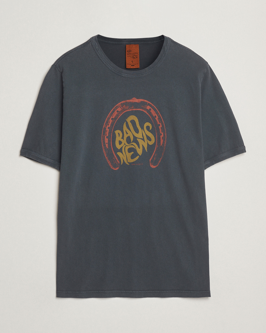 Hombres | Camisetas | Nudie Jeans | Ricky Bad News T-Shirt Antracite