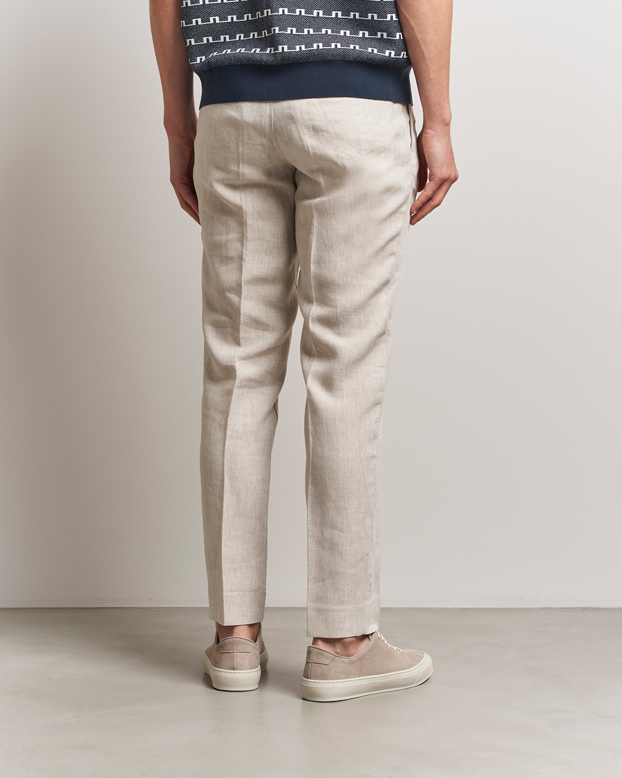 Hombres | Pantalones | J.Lindeberg | Soren Drape Linen Pants Moonbeam