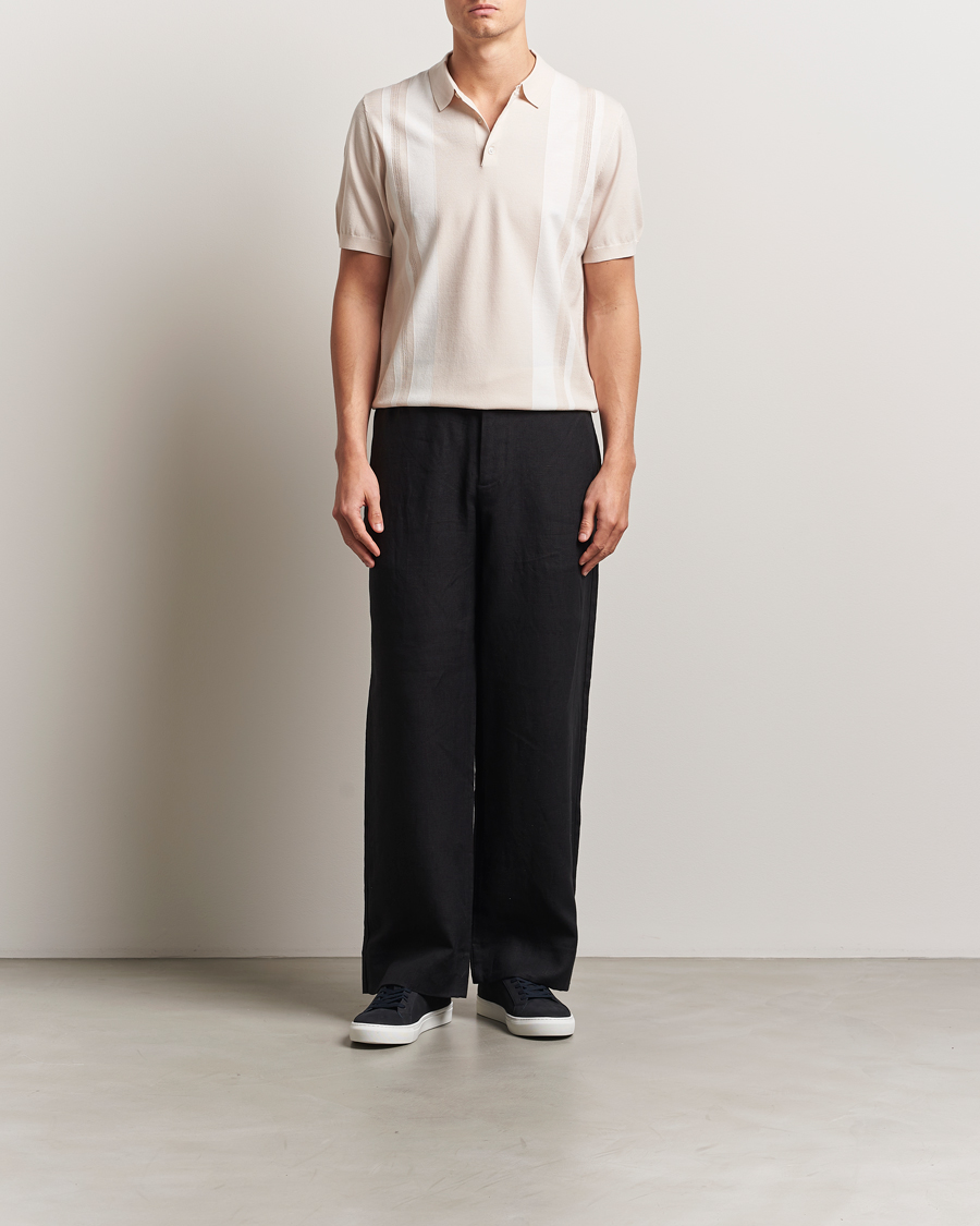 Hombres | Pantalones | J.Lindeberg | Noah Drape Linen Pants Black