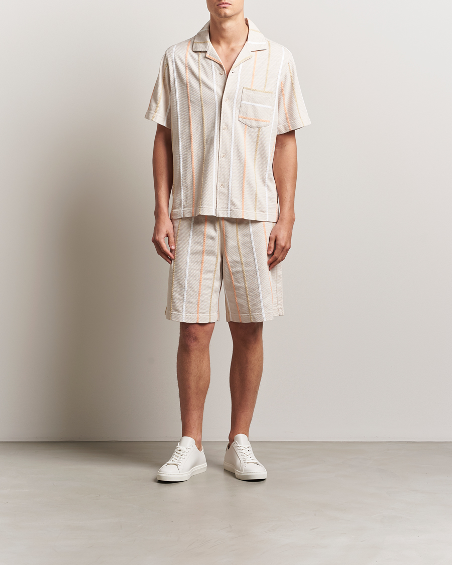 Hombres | Pantalones cortos | J.Lindeberg | Simon Stripe Shorts Moonbeam