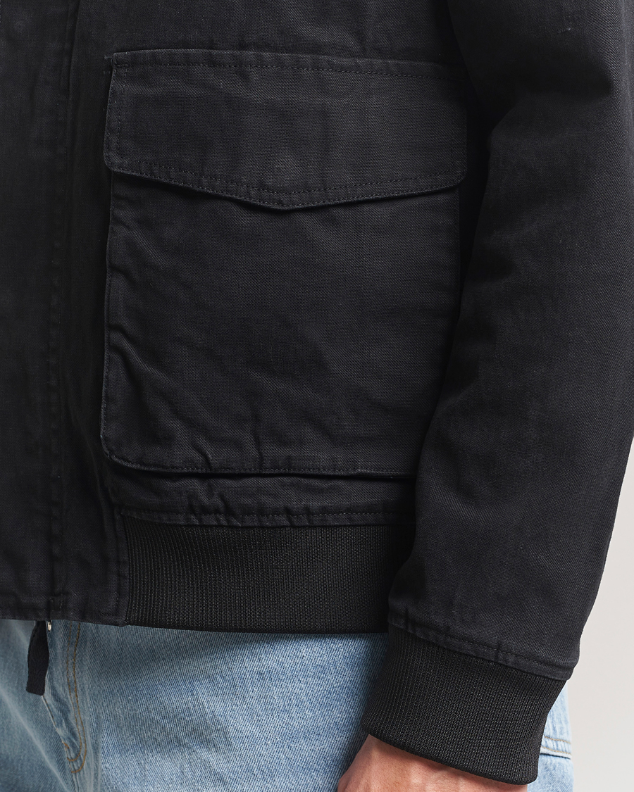 Hombres | Abrigos y chaquetas | A Day's March | Bader Cotton Flight Jacket Black