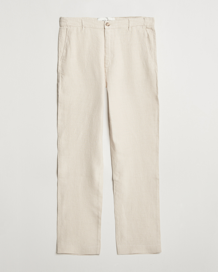 Hombres | Pantalones | A Day's March | Madu Linen Trousers Oyster