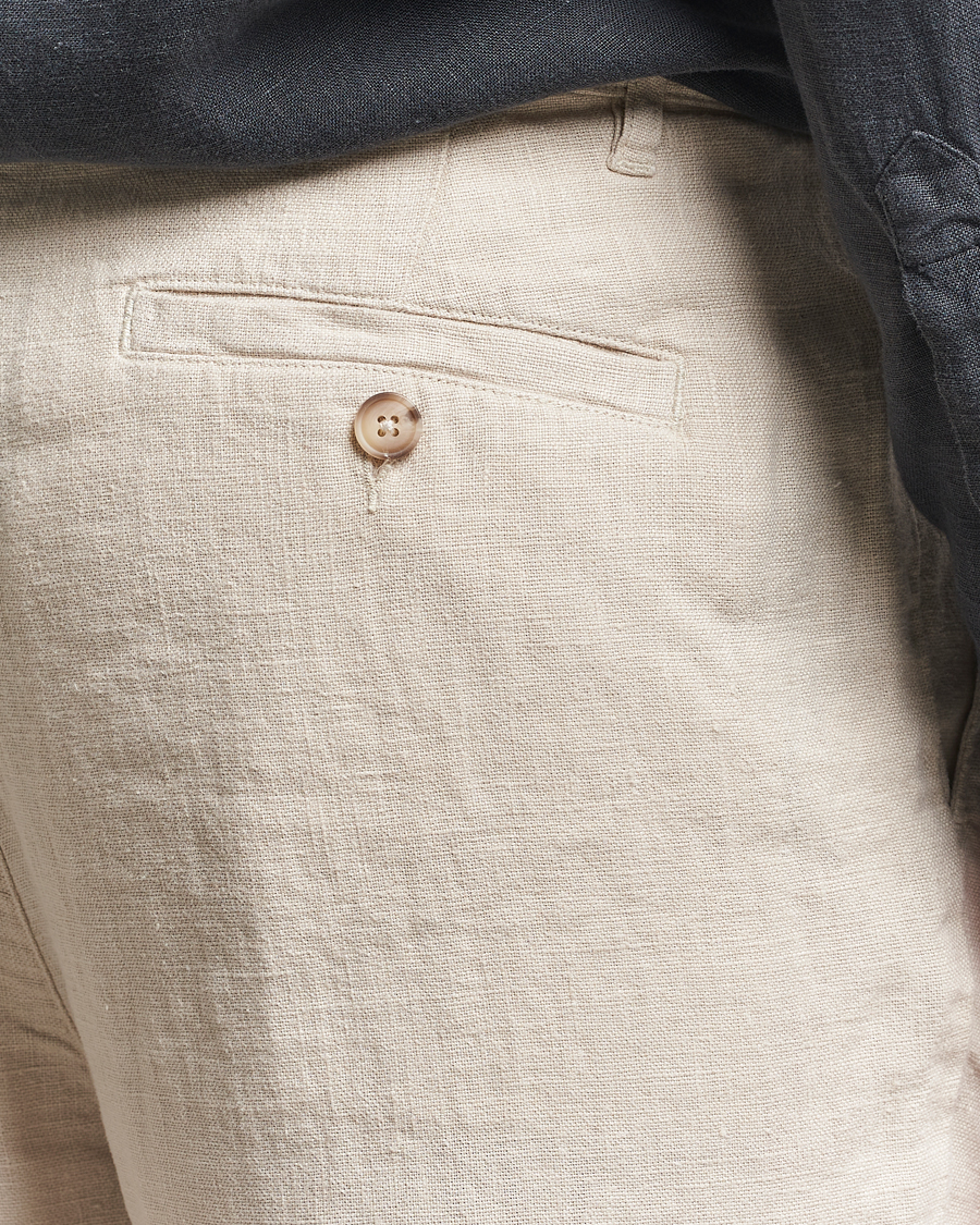 Hombres | Pantalones | A Day's March | Madu Linen Trousers Oyster