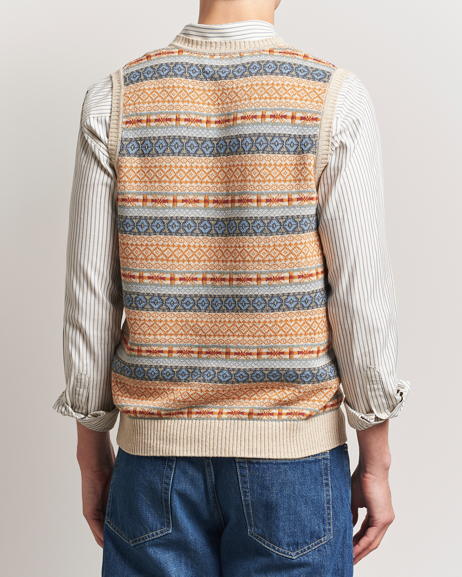 Hombres | Jerséis y prendas de punto | BEAMS PLUS | Fairisle Vest Beige