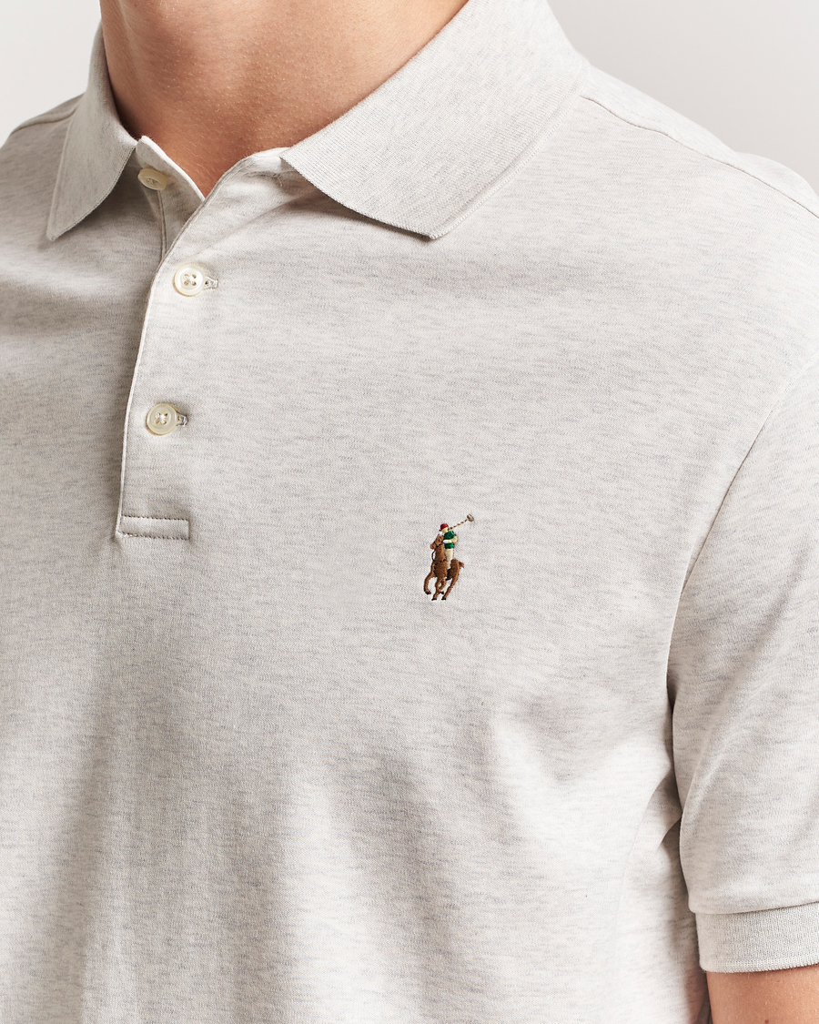 Hombres | Polos | Polo Ralph Lauren | Custom Slim Fit Cotton Polo State Heather