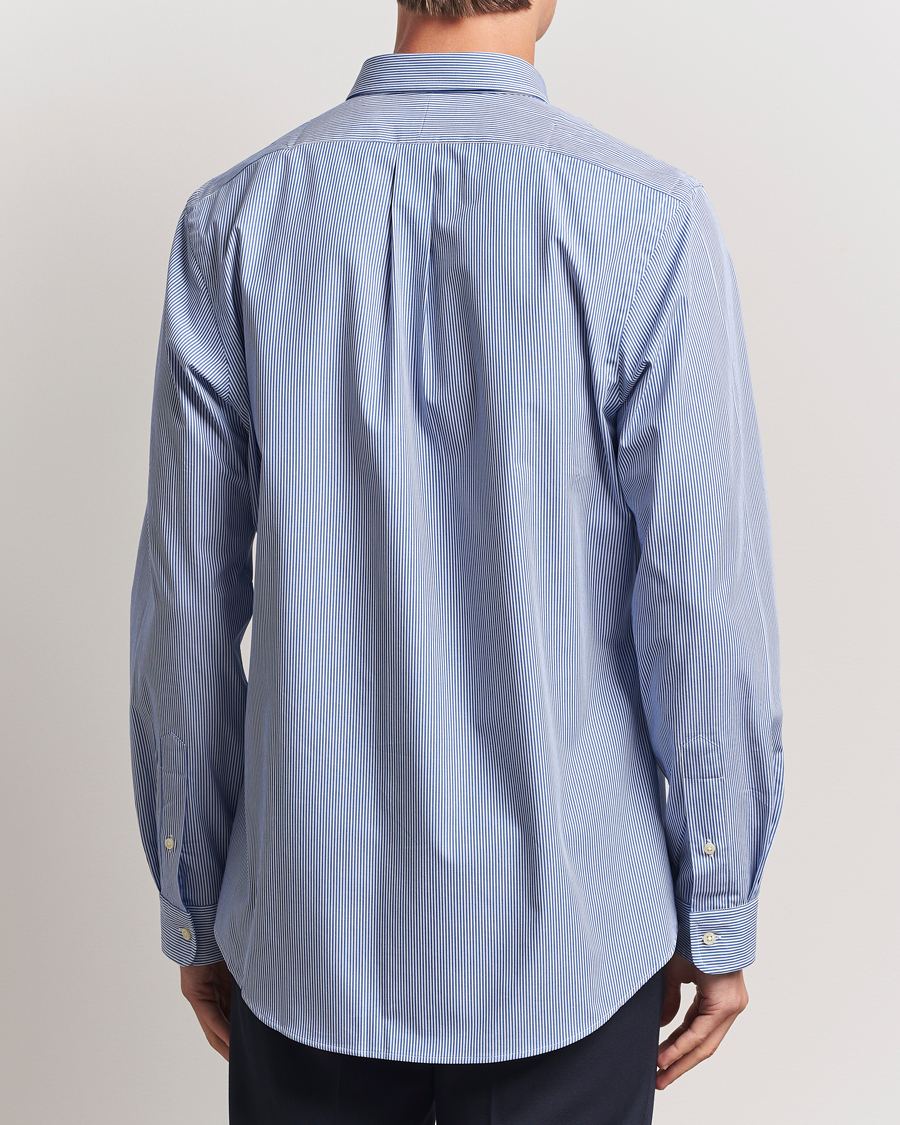 Hombres | Camisas | Polo Ralph Lauren | Slim Fit Poplin Shirt Blue/White Hairline Stripe