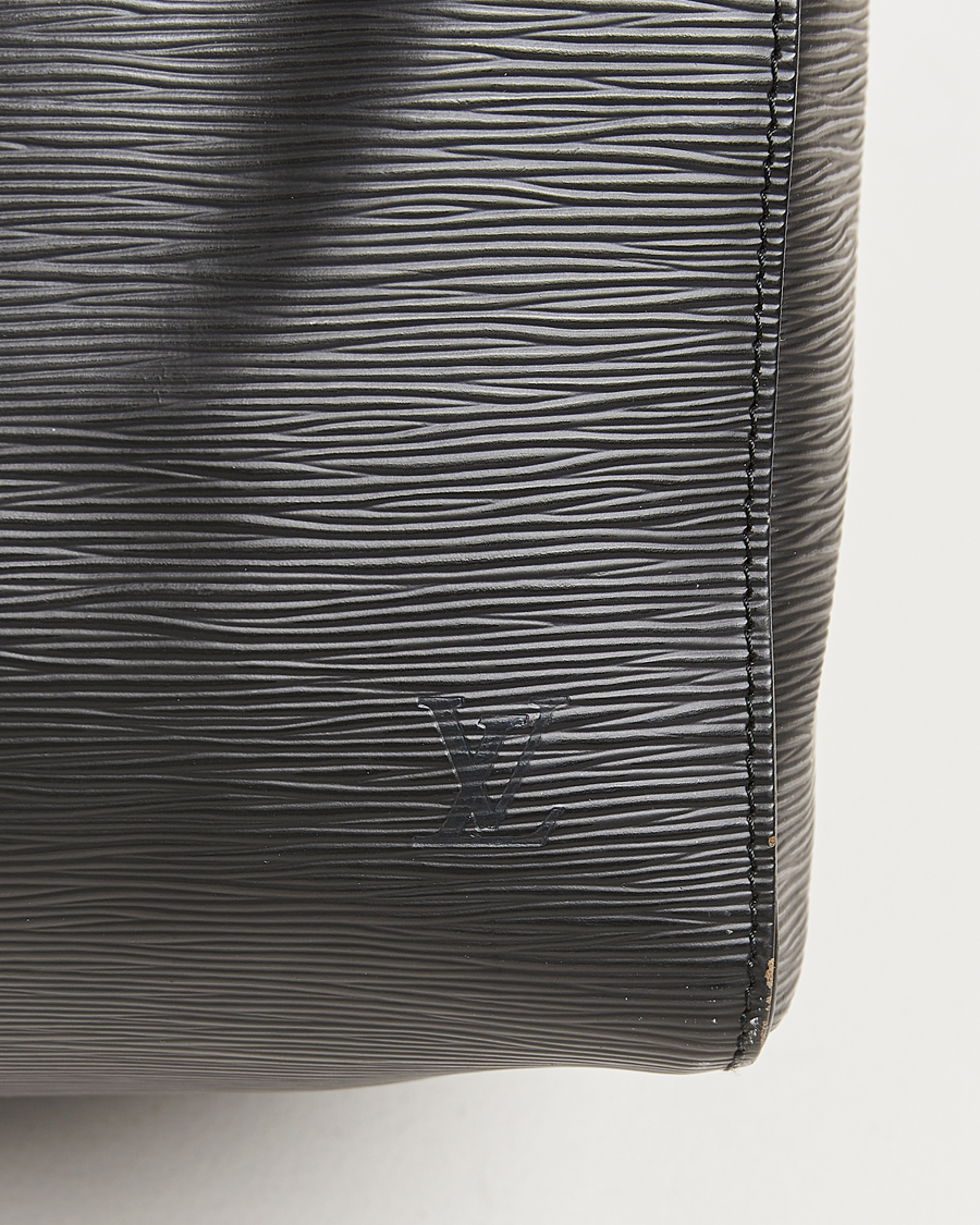 Hombres | Louis Vuitton Pre-Owned Keepall 55 Epi Leather Bag Black | Louis Vuitton Pre-Owned | Keepall 55 Epi Leather Bag Black