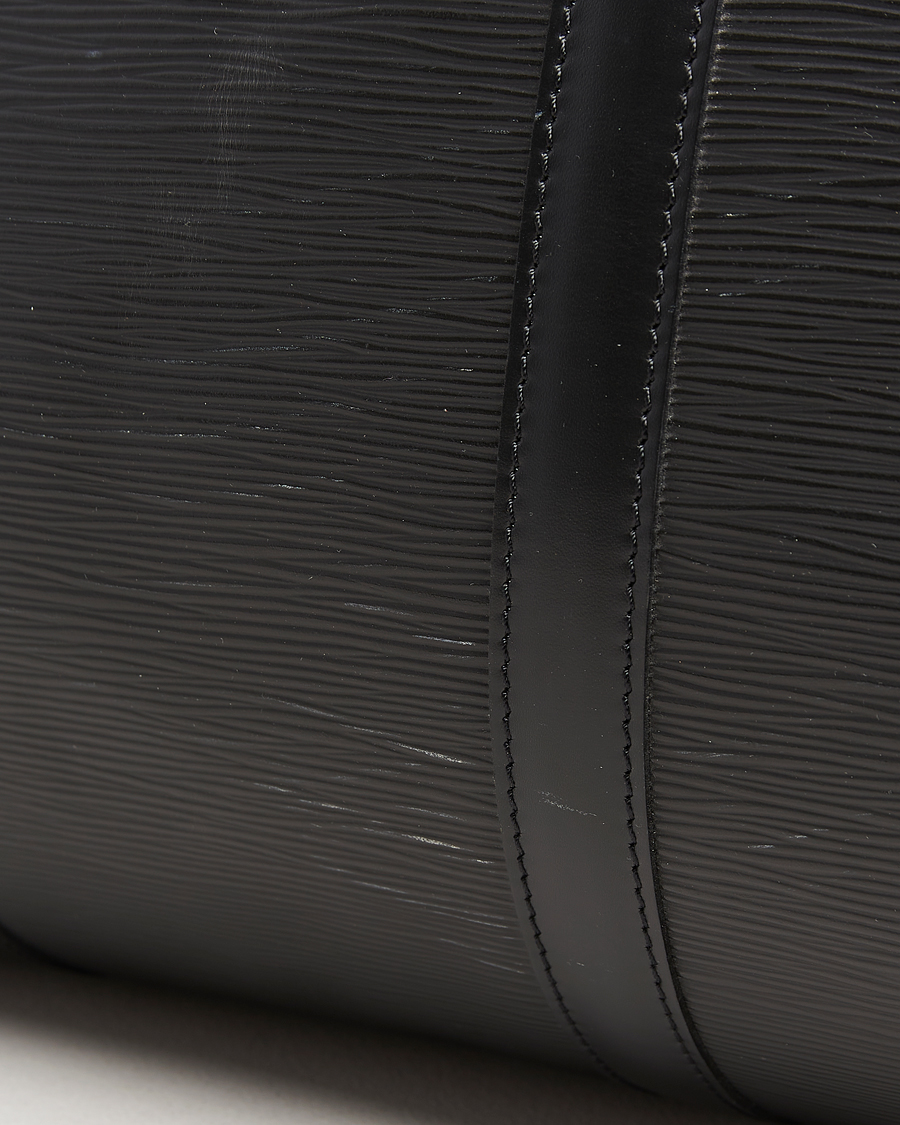Hombres | Louis Vuitton Pre-Owned Keepall 55 Epi Leather Bag Black | Louis Vuitton Pre-Owned | Keepall 55 Epi Leather Bag Black