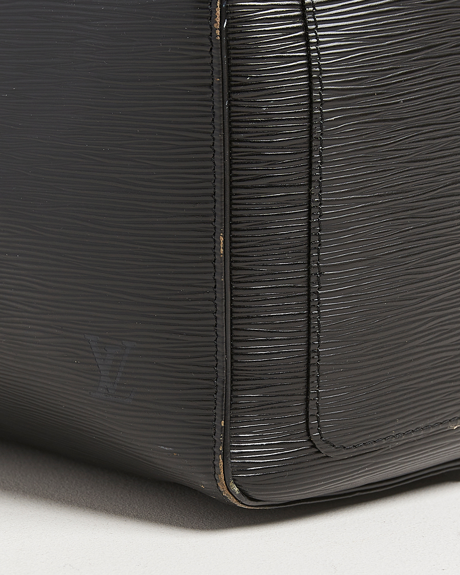Hombres | Louis Vuitton Pre-Owned Keepall 55 Epi Leather Bag Black | Louis Vuitton Pre-Owned | Keepall 55 Epi Leather Bag Black