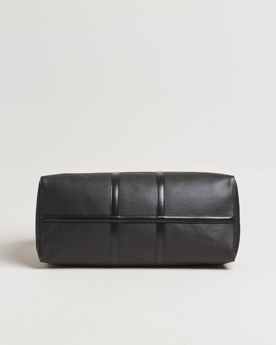 Hombres | Louis Vuitton Pre-Owned Keepall 55 Epi Leather Bag Black | Louis Vuitton Pre-Owned | Keepall 55 Epi Leather Bag Black