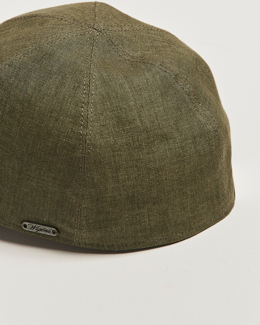 Hombres | Sombreros y gorras | Wigéns | Baseball Linen Cap Olive