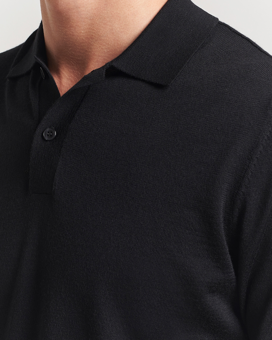 Hombres | Polos | Samsøe Samsøe | Sarown Knitted Polo Black
