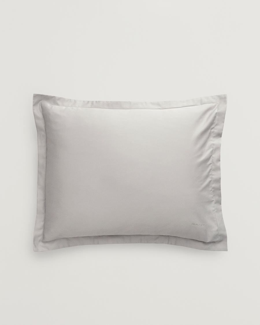 Hombres | Hogar | GANT | Sateen Pillowcase Moon Grey