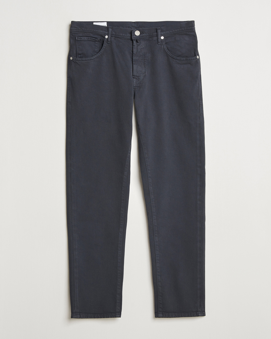 Hombres | Pantalones | Incotex | 5-Pocket Cotton Stretch Pants Navy
