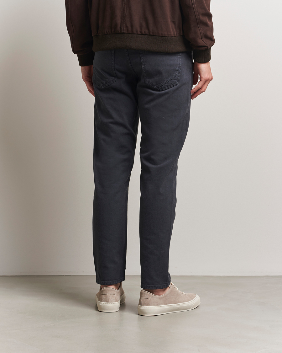 Hombres | Pantalones | Incotex | 5-Pocket Cotton Stretch Pants Navy