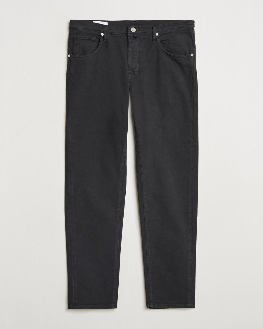 Hombres | Pantalones | Incotex | 5-Pocket Cotton Stretch Pants Black